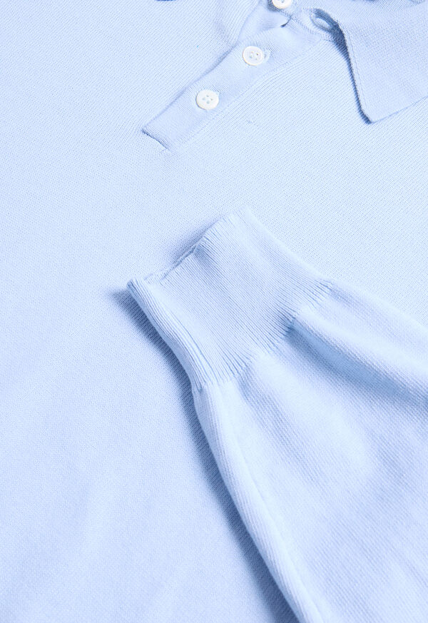 Paul Stuart Egyptian Cotton Long Sleeve Polo, image 2