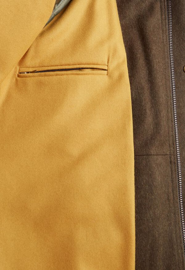 Paul Stuart Wool Loden Field Coat with Contrast Interior, image 5