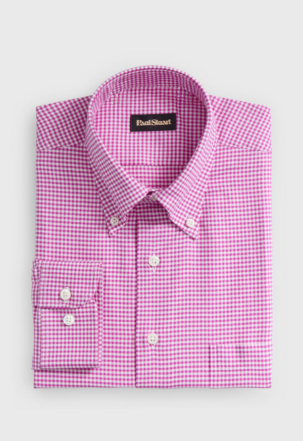 Paul Stuart Gingham Check Oxford Sport Shirt, image 1