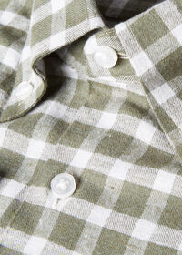Paul Stuart Cotton and Linen Flannel Oversized Check Sport Shirt, thumbnail 2