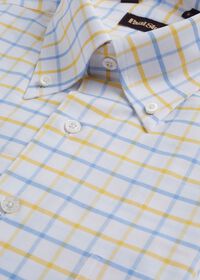 Paul Stuart Cotton Two Color Tattersall Sport Shirt, thumbnail 2