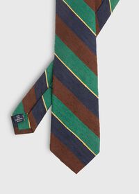 Paul Stuart Stripe Silk Skinny Tie, thumbnail 1