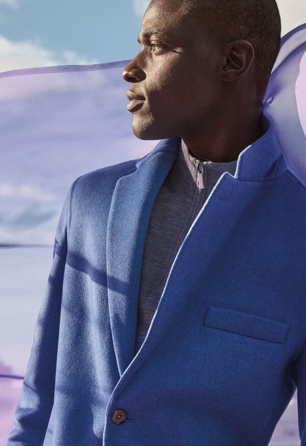 Paul Stuart Cashmere & Silk Quarter Zip Pullover, image 2