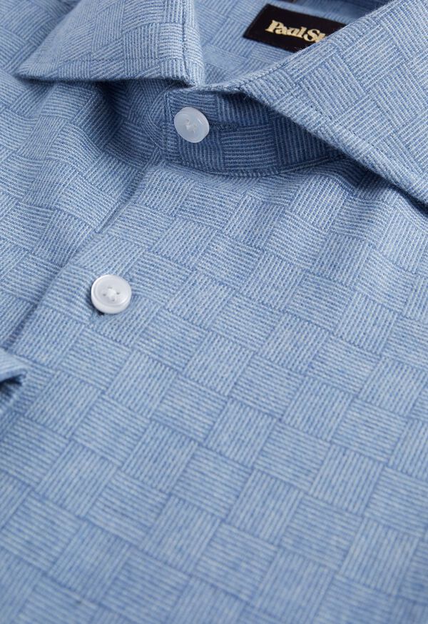 Paul Stuart Parquet Pattern Flannel Sport Shirt, image 2
