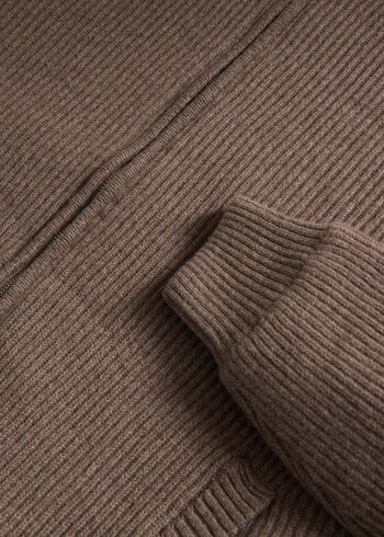 Paul Stuart Knitted Bomber Jacket