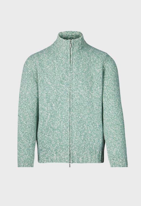 Paul Stuart Wool & Cashmere Marled Zip Cardigan, image 1