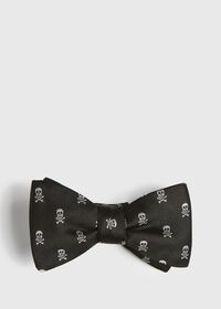 Paul Stuart Silk Skull and Crossbones Bow Tie, thumbnail 1