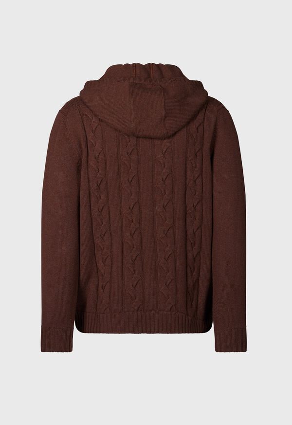Paul Stuart Wool & Cashmere Cable Knit Toggle Cardigan, image 4