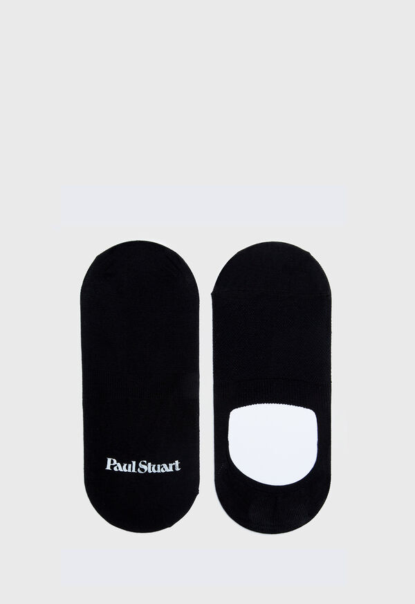 Paul Stuart Solid Cotton Blend Invisible Socks, image 1