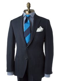 Paul Stuart Navy Tonal Seersucker Jacket, thumbnail 1