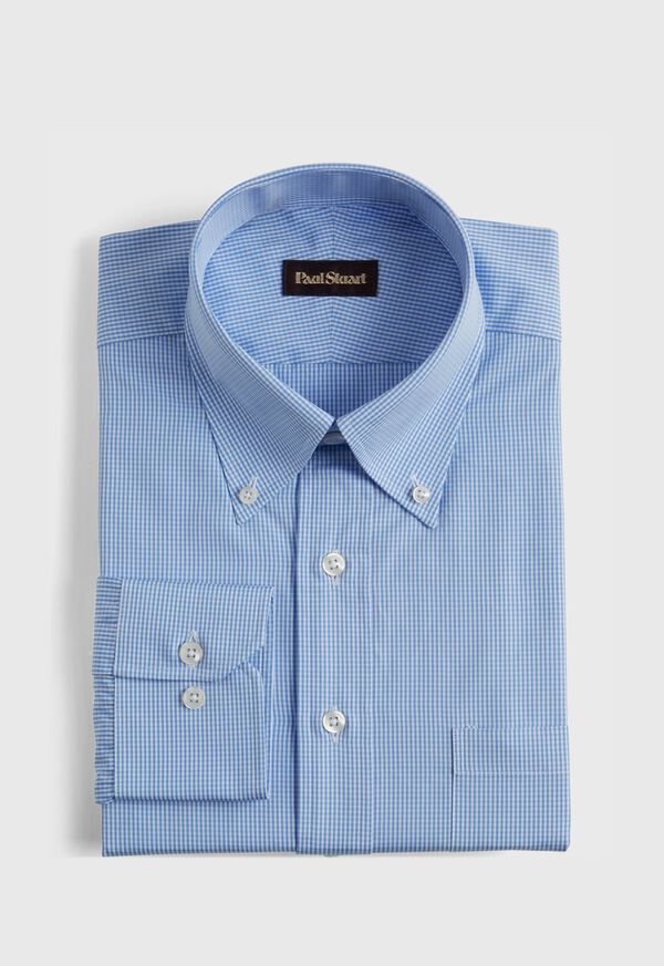Paul Stuart Micro Gingham Check Dress Shirt, image 1