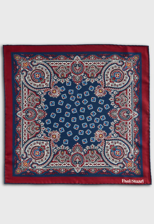 Paul Stuart Ornate Print Pocket Square, image 2