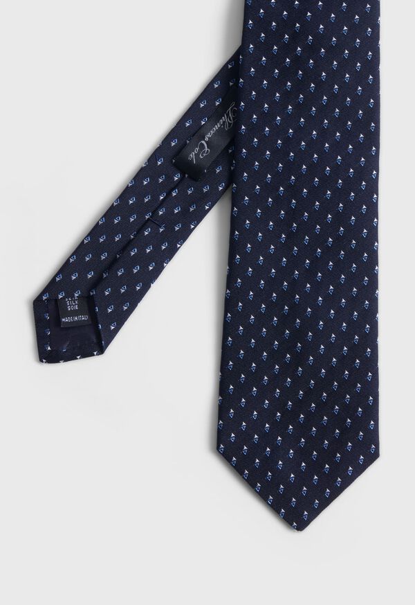Paul Stuart Deco Mini Triangle Woven Silk Tie, image 1