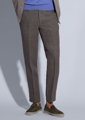 Paul Stuart Garment Dyed Linen Trouser