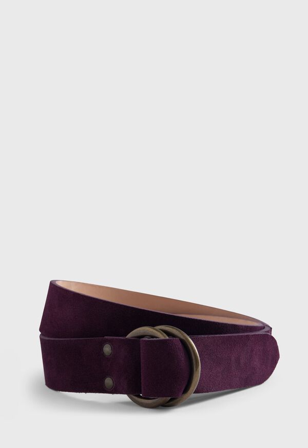 Paul Stuart Leather D-Ring Belt, image 1