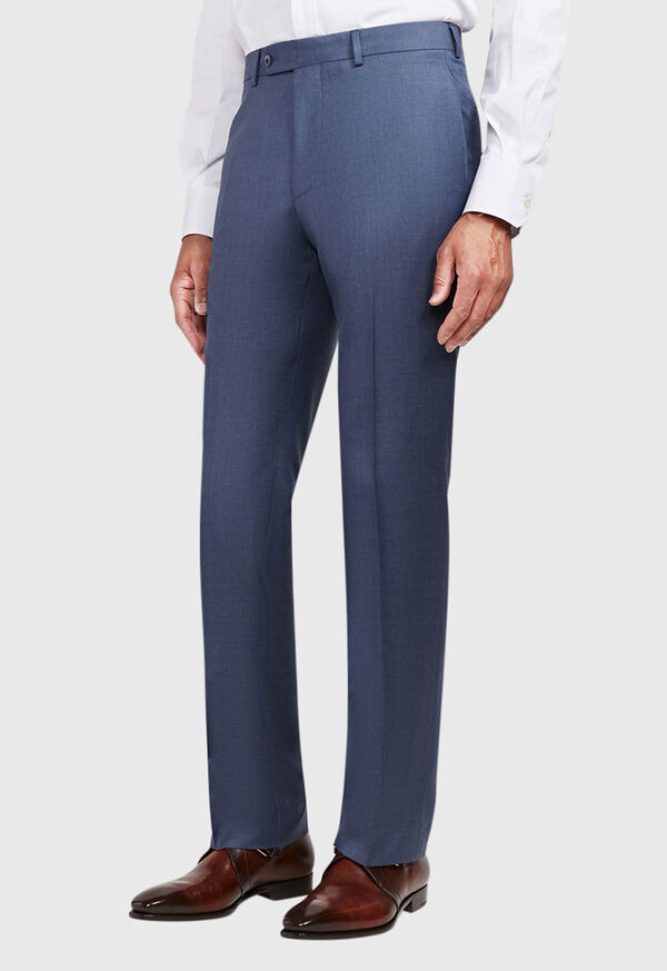 Super130'sWORSTDSTRAIGHT SLACKS　Sサイズ 美品 Super130's WORSTED WOOL LIGHT MILLED SLACKS｜TOP GRAY – Cornier