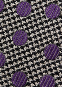 Paul Stuart Circle and Houndstooth Silk Tie, thumbnail 3