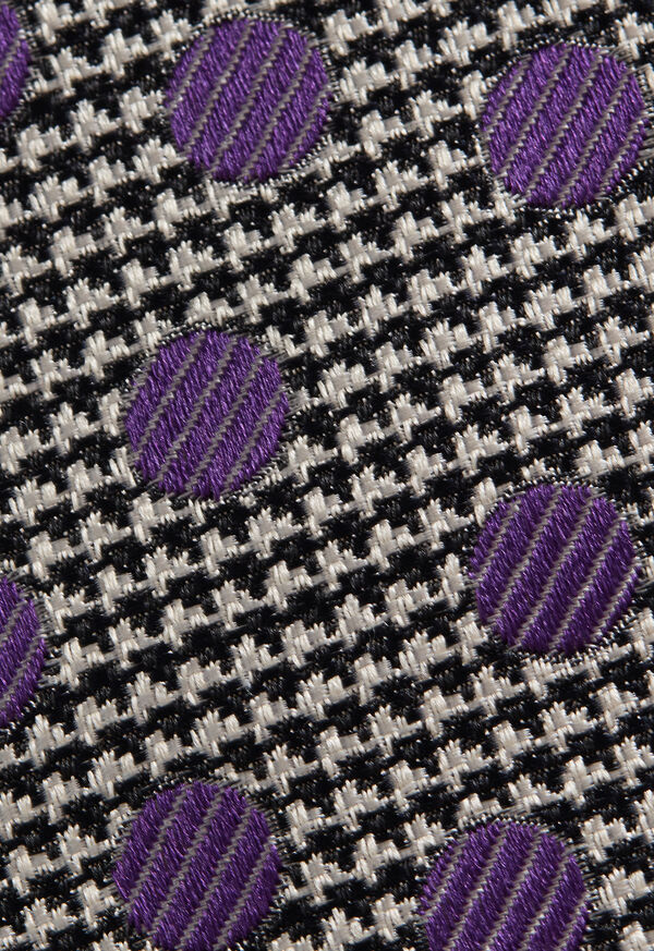 Paul Stuart Circle and Houndstooth Silk Tie, image 3