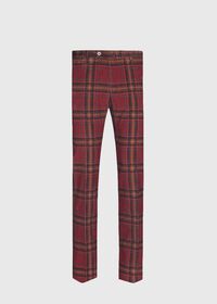 Paul Stuart Burgundy Plaid Corduroy Pants, thumbnail 1
