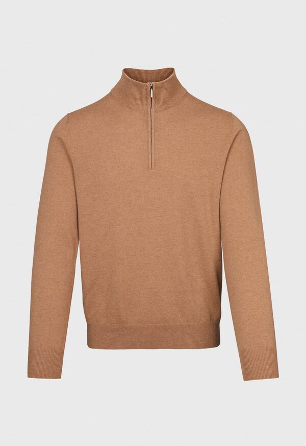 Paul Stuart Cashmere Single Ply 1/4 Zip Sweater, image 1