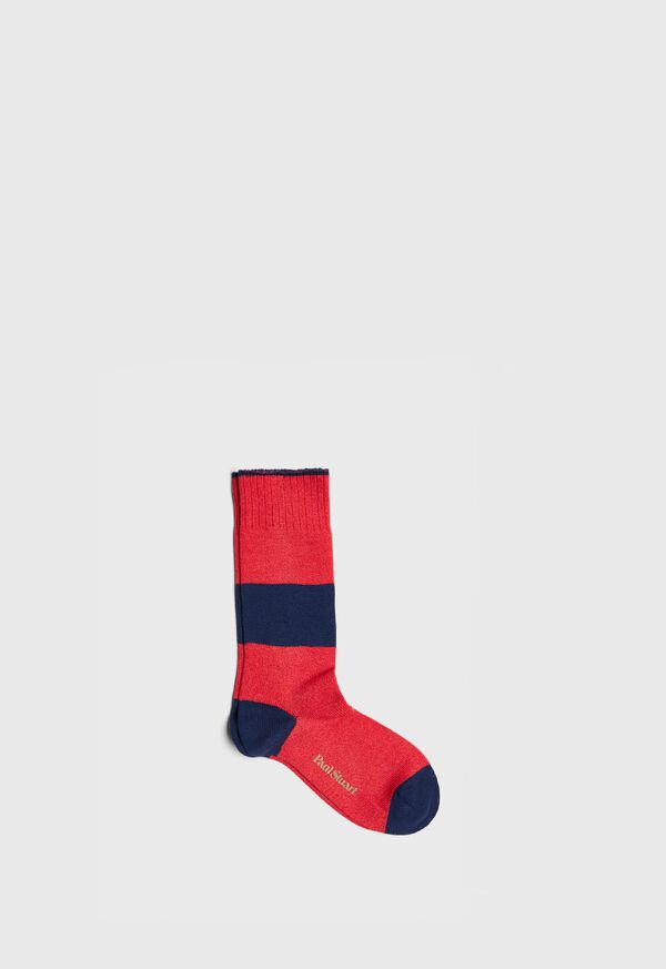Paul Stuart Stripe Crew Sock, image 1