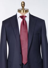 Paul Stuart Woven Silk Two Color Houndstooth Tie, thumbnail 2