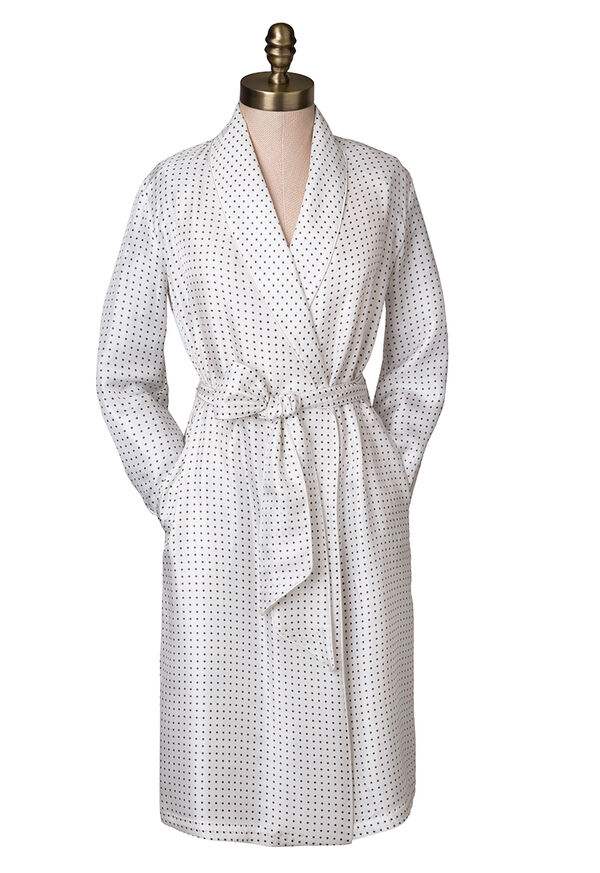 Paul Stuart Silk Dot Robe, image 1