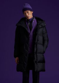 Paul Stuart Long Hooded Puffer Coat, thumbnail 2