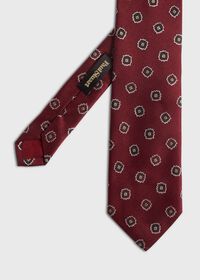Paul Stuart Woven Silk Tossed Medallion Tie, thumbnail 1