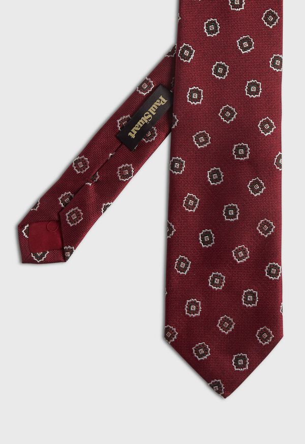 Paul Stuart Woven Silk Tossed Medallion Tie, image 1