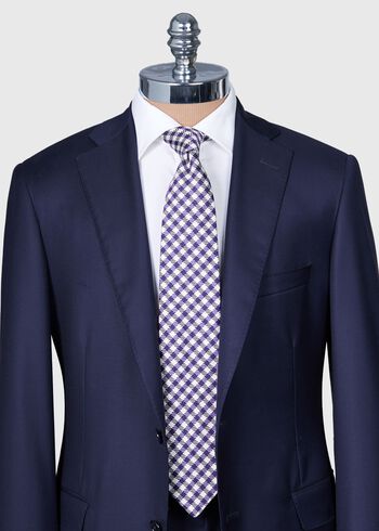 Paul Stuart Woven Silk Small Check Tie