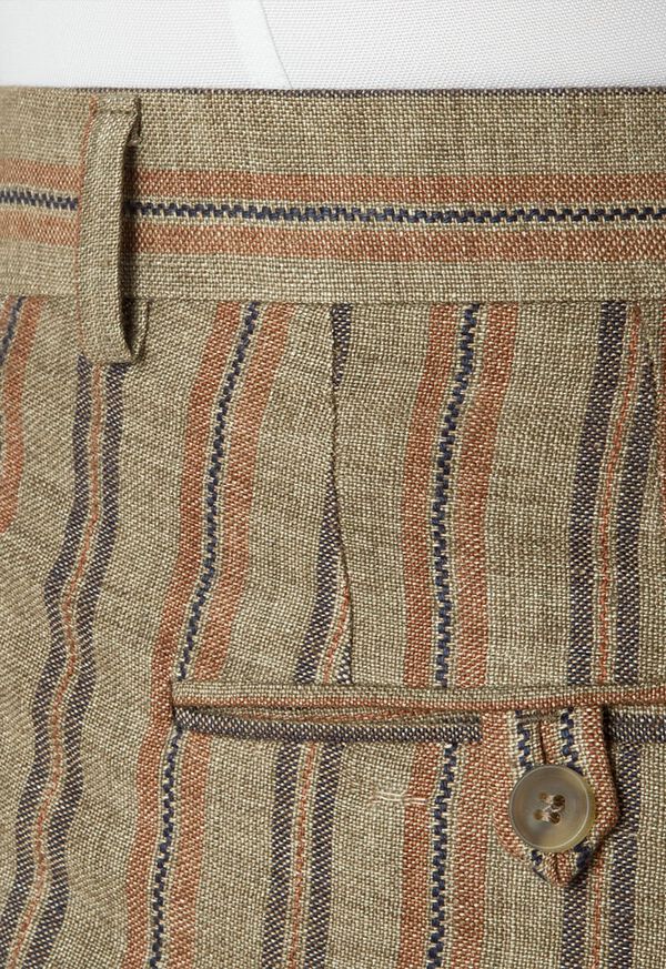 Paul Stuart Deco Stripe Linen Trouser, image 3