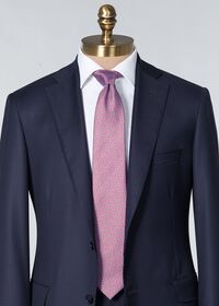 Paul Stuart Printed Silk Two Color Micro Oval Tie, thumbnail 2