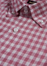 Paul Stuart Linen Gingham Sport Shirt, thumbnail 2