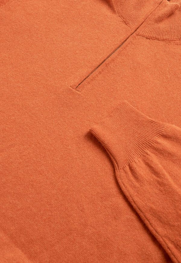 Paul Stuart Cashmere Quarter Zip Sweater, image 2