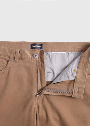 Paul Stuart Brushed Cotton Twill Five Pocket Pant