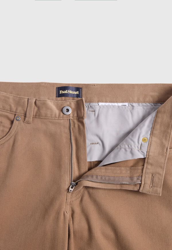 Paul Stuart Brushed Cotton Twill Five Pocket Pant, image 2