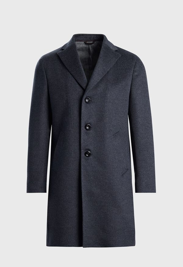 Paul Stuart Wool & Cashmere Overcoat with Removable Vest, image 1