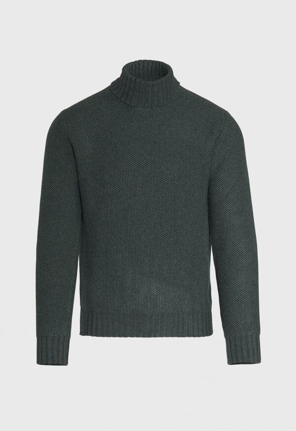 Paul Stuart Cashmere Pique Turtleneck Sweater, image 1