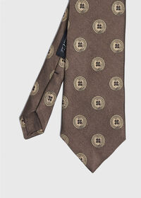 Paul Stuart Button Silk Tie, thumbnail 1