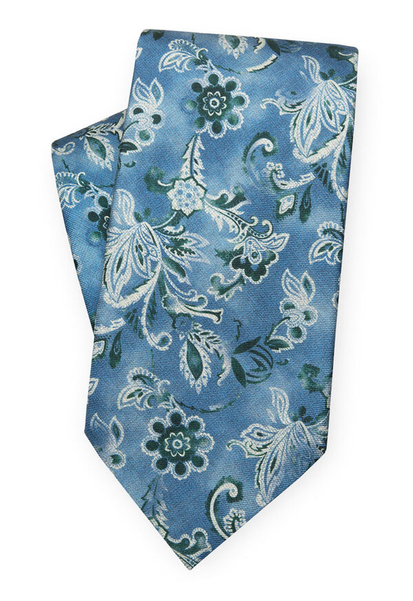 Paul Stuart Silk Floral Tie, image 1