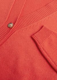 Paul Stuart Orange Wool Blend Cardigan, thumbnail 2