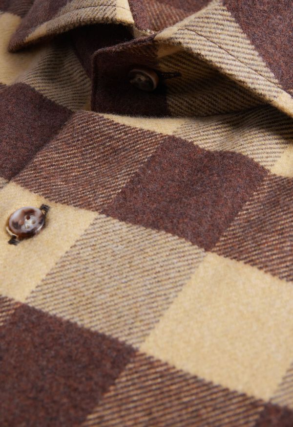 Paul Stuart Flannel Buffalo Check Sport Shirt, image 3