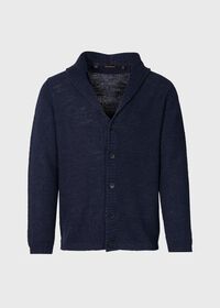 Paul Stuart Linen Rice Stitch Cardigan, thumbnail 1