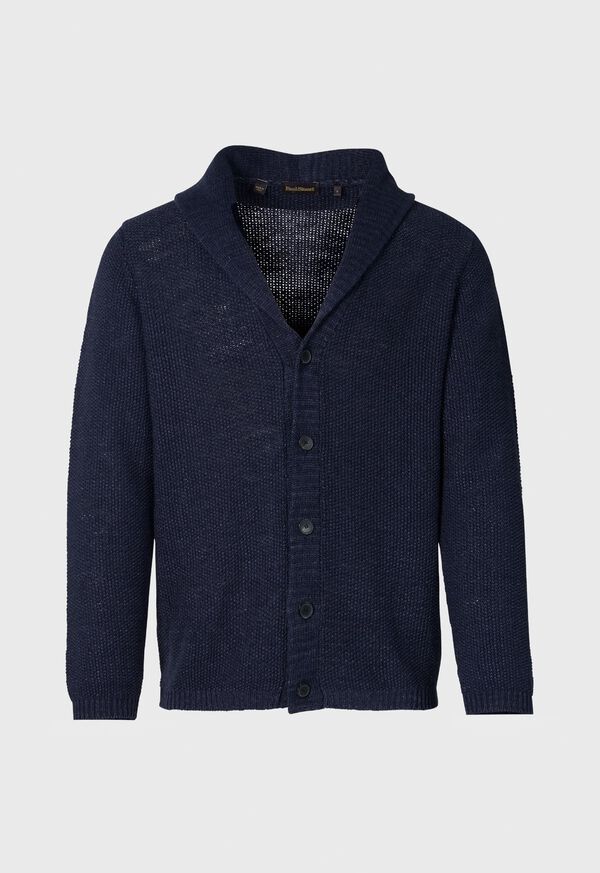 Paul Stuart Linen Rice Stitch Cardigan, image 1
