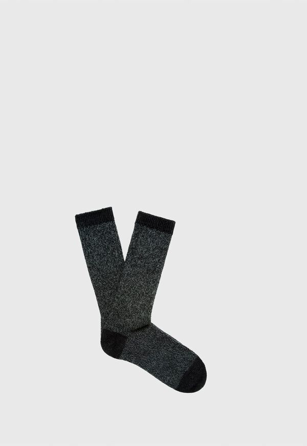 Paul Stuart Melange Alpaca Blend Boot Socks, image 1