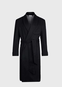 Paul Stuart Black & Grey Double Face Cashmere Robe, thumbnail 1