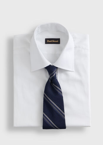 Paul Stuart Silk Grenadine Stripe Tie