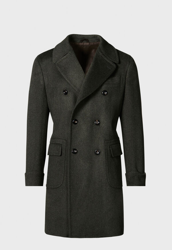 Paul Stuart Double Breasted Military Style Wool Coat, image 1