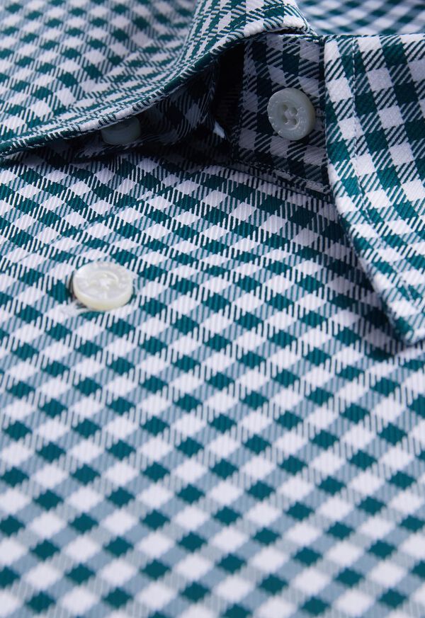 Paul Stuart Gingham Check Twill Sport Shirt, image 2